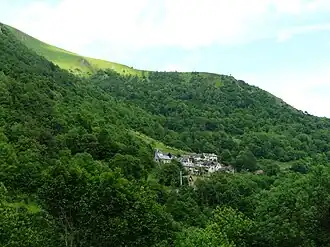 Gezciht op Trébons-de-Luchon village