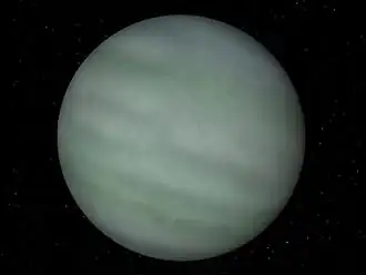 kunstmatige afbeelding van TrES-4b