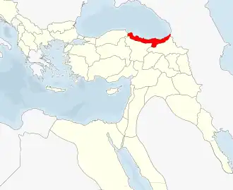 Het Vilayet Trebizonde in 1900