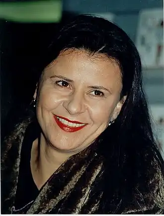 Tracey Ullman tijdens een signeersessie in 1998