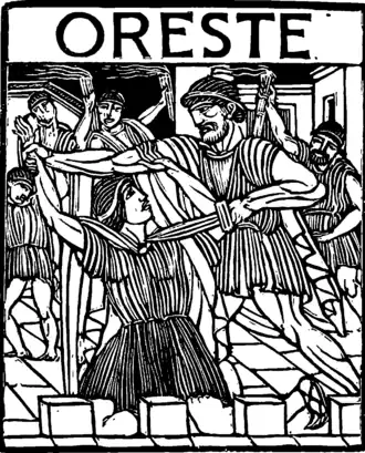 Prent uit Franse vertaling, Adolfo de Carolis