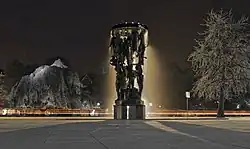 Fontein bij het opera- en muziektheater van Malmö