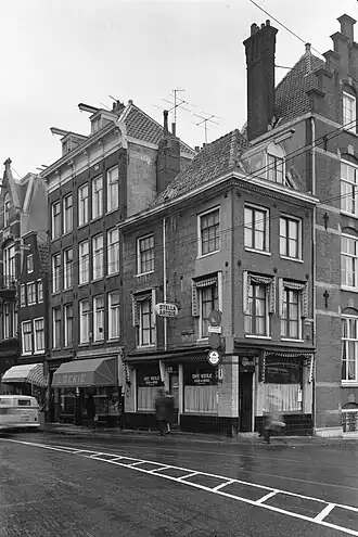 Het pand waar het restaurant is gevestigd in 1963.