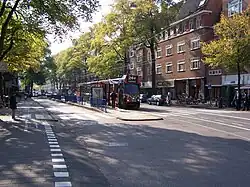 Tram 24 bij halte Gerrit van der Veenstraat, oktober 2005