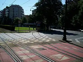 Rondpunt dat als eindpunt gebruikt wordt.