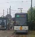 De Antwerpse tramlijn 10 op de eerste dag van zijn verlenging naar P+R Schoonselhof