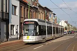 Een 7-delige lagevloertram in Antwerpen