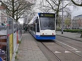 Tramlijn 7 bij het Weteringcircuit.
