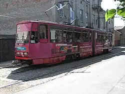 Tatra KT4 239 in de Klaipēdas iela; 2008.