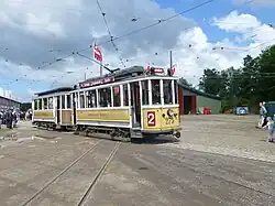 Tramstel KS 275 (bouwjaar 1907) en KS 1253 (bouwjaar 1909).