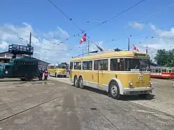 Trolleybus uit Kopenhagen, KS 101 (bouwjaar 1938).