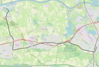 Tramlijn 's-Hertogenbosch - Heusden op de kaart