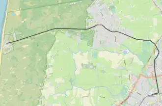 Tramlijn Alkmaar - Bergen aan Zee op de kaart