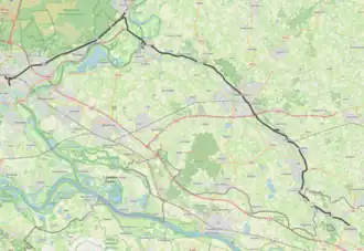 Tramlijn Arnhem - Isselburg-Anholt op de kaart