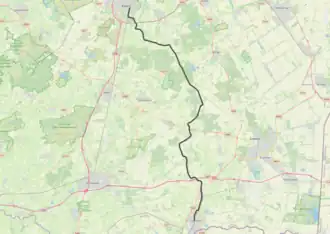 Tramlijn Assen - Coevorden op de kaart