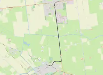 Tramlijn Berlikum - Sint Annaparochie op de kaart