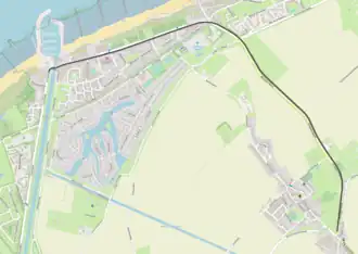 Tramlijn Cadzand - Cadzand Haven op de kaart