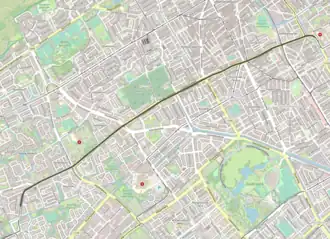 Tramlijn Den Haag - Loosduinen op de kaart