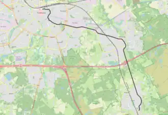 Tramlijn Eindhoven - Heeze op de kaart