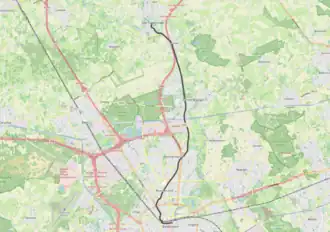 Tramlijn Eindhoven - Sint-Oedenrode op de kaart