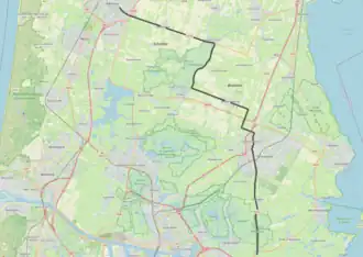 Tramlijn Het Schouw - Alkmaar op de kaart