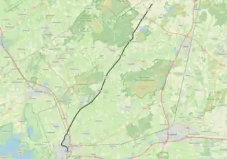 Tramlijn Hijkersmilde - Meppel op de kaart