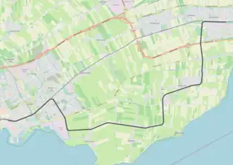 Tramlijn Hoorn - Bovenkarspel-Grootebroek op de kaart