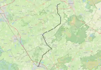 Tramlijn Makkinga - Steenwijk op de kaart