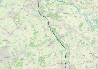 Tramlijn Nijmegen - Venlo op de kaart