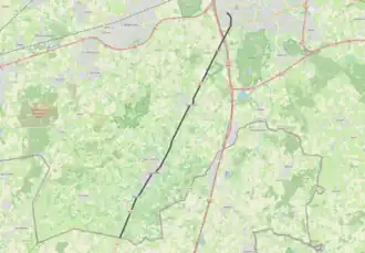 Tramlijn Princenhage - Wernhout op de kaart