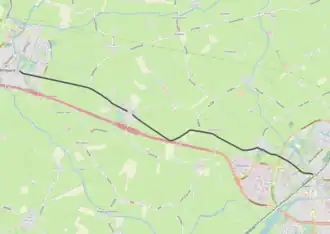 Tramlijn Sneek - Bolsward op de kaart