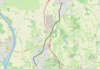 Tramlijn Steenbergen - Vogelenzang op de kaart