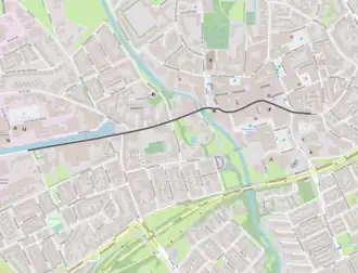 Tramlijn Veghel - Veghel haven op de kaart