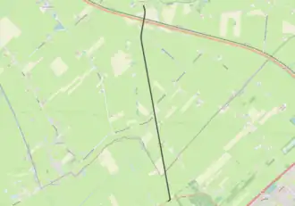 Tramlijn Wezep - De Zande op de kaart