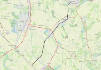 Tramlijn Winschoten - Stadskanaal op de kaart