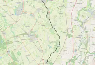 Tramlijn Winschoten - Ter Apel op de kaart