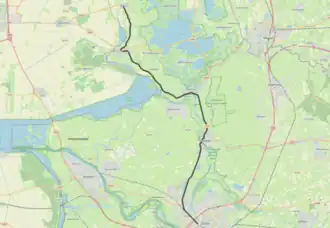 Tramlijn Zwolle - Blokzijl op de kaart
