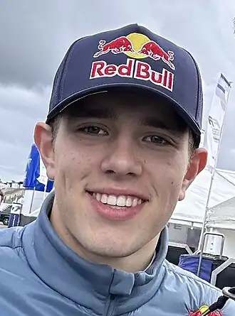 Tim Tramnitz op de Hockenheimring Baden-Württemberg in 2023.