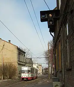Tatra KT4 240 in de Tramvajus liepojoj; 2011.