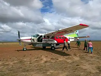 Cessna 208 van Trans Guyana Airways in Karanambu Lodge