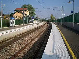 Zicht over de perrons.