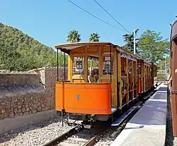 Open bijwagen nr. 8 (tweeasser; ex-Tram van Palma); 12 september 2014.