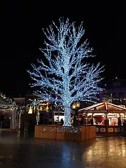 Verlichte 'kerstboom', 2011