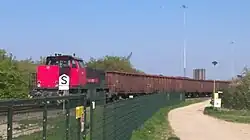 De kolentrein van Enerco is net vertrokken