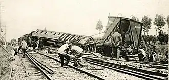 De ravage wordt opgeruimd