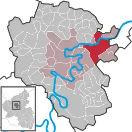 Kaart van Treis-Karden