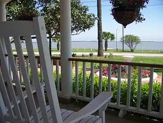 Uitzicht over de Matagordabaai vanuit Palacios