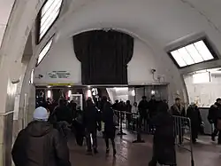 Roltrappen aan de oostkant