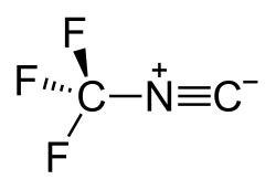 Structuurformule van trifluormethylisocyanide