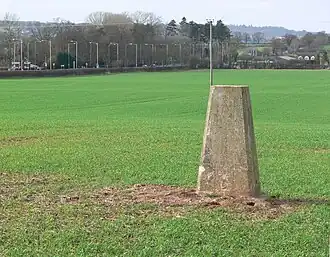"Trig point" van de Ordnance Survey nabij Caldecote